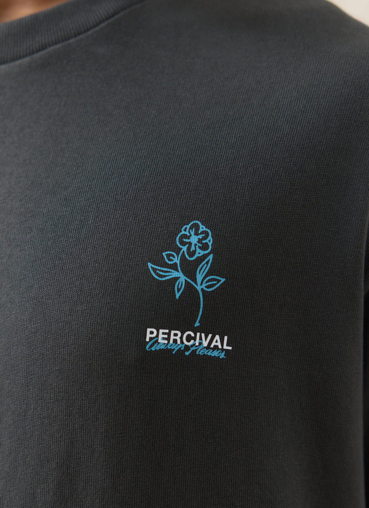 Men's Oversized T-Shirt: Otto - Cotton - Charcoal | Percival Trending