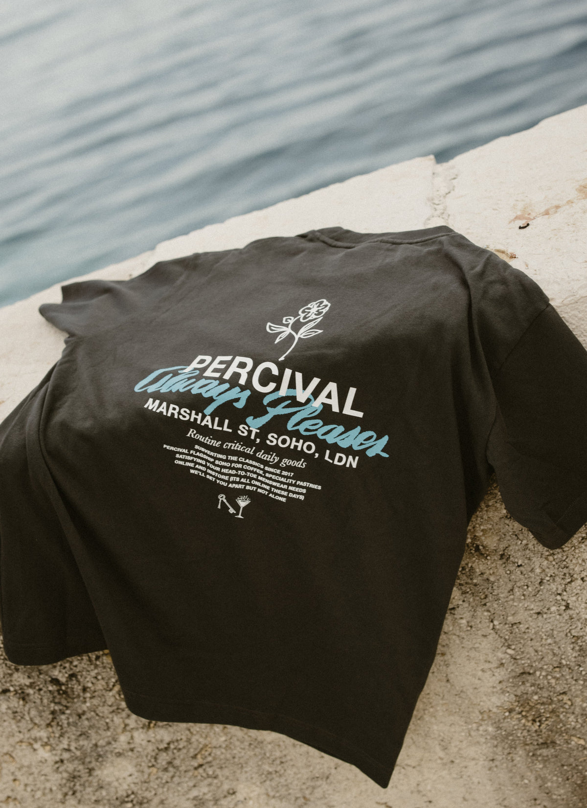 Men's Oversized T-Shirt: Otto - Cotton - Charcoal | Percival Trending