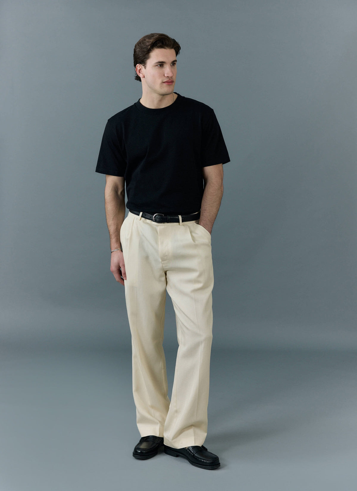 Men's Plain T Shirt - Regular Fit - Organic Cotton - Black | Percival Great Value