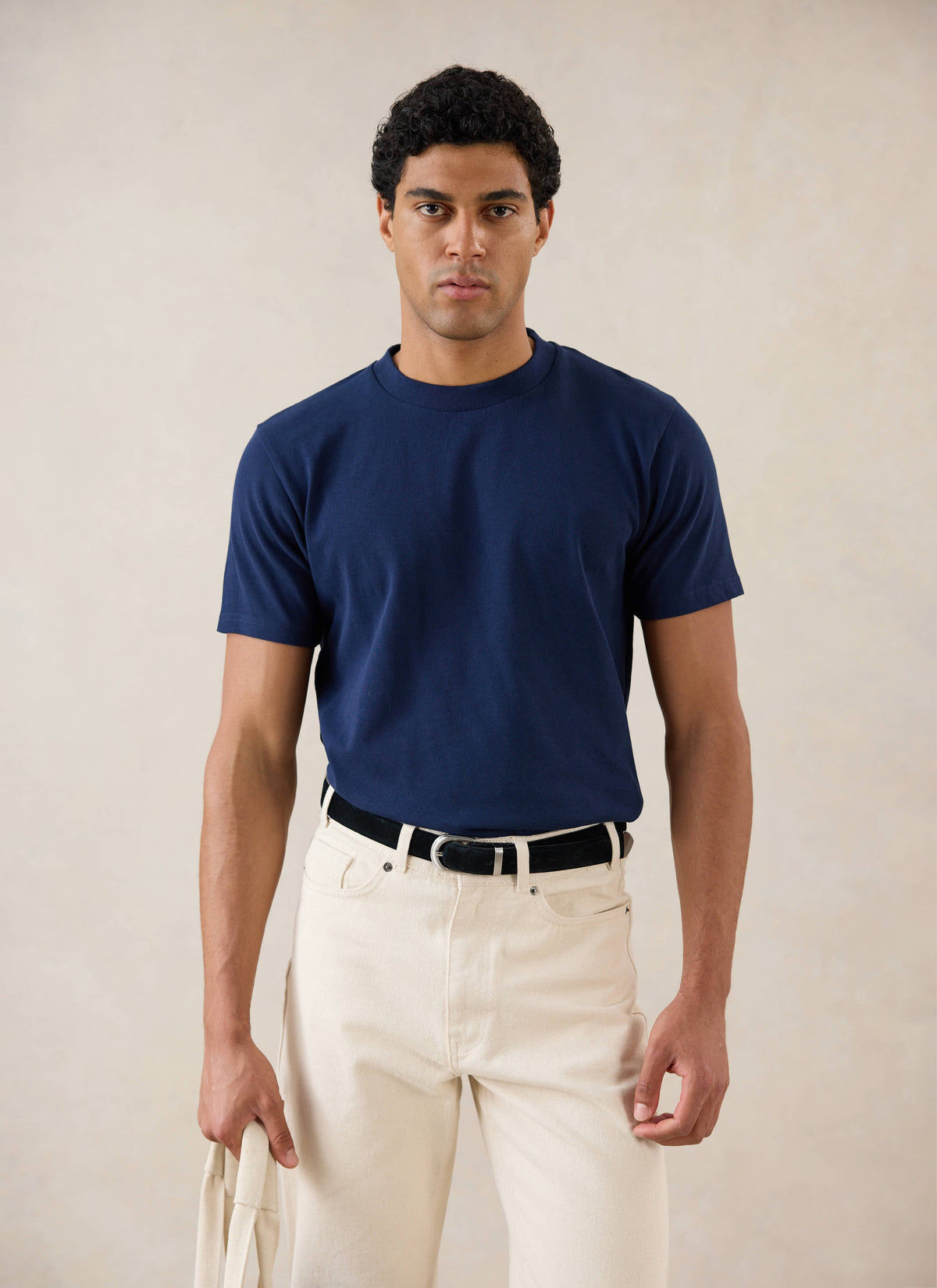 Men's Navy Regular Fit T-Shirt - Organic Cotton - Percival | Percival Top Pick
