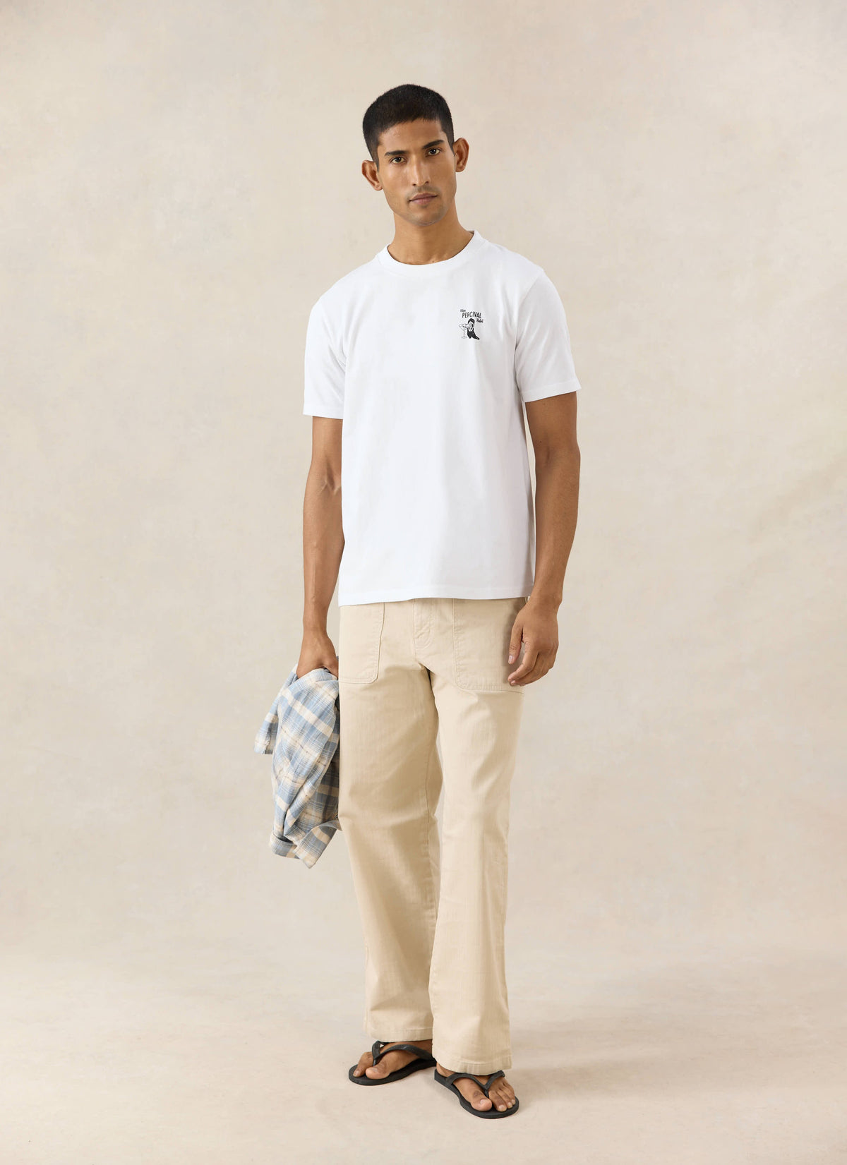 Men's Cowboy Boot T-Shirt - 100% Organic Cotton - White | Percival Quality