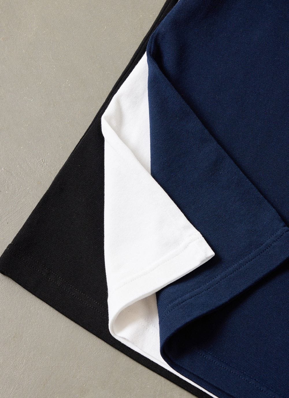 Men's Oversized T Shirts - 3 Pack - Cotton - White, Black & Navy | Percival Premium