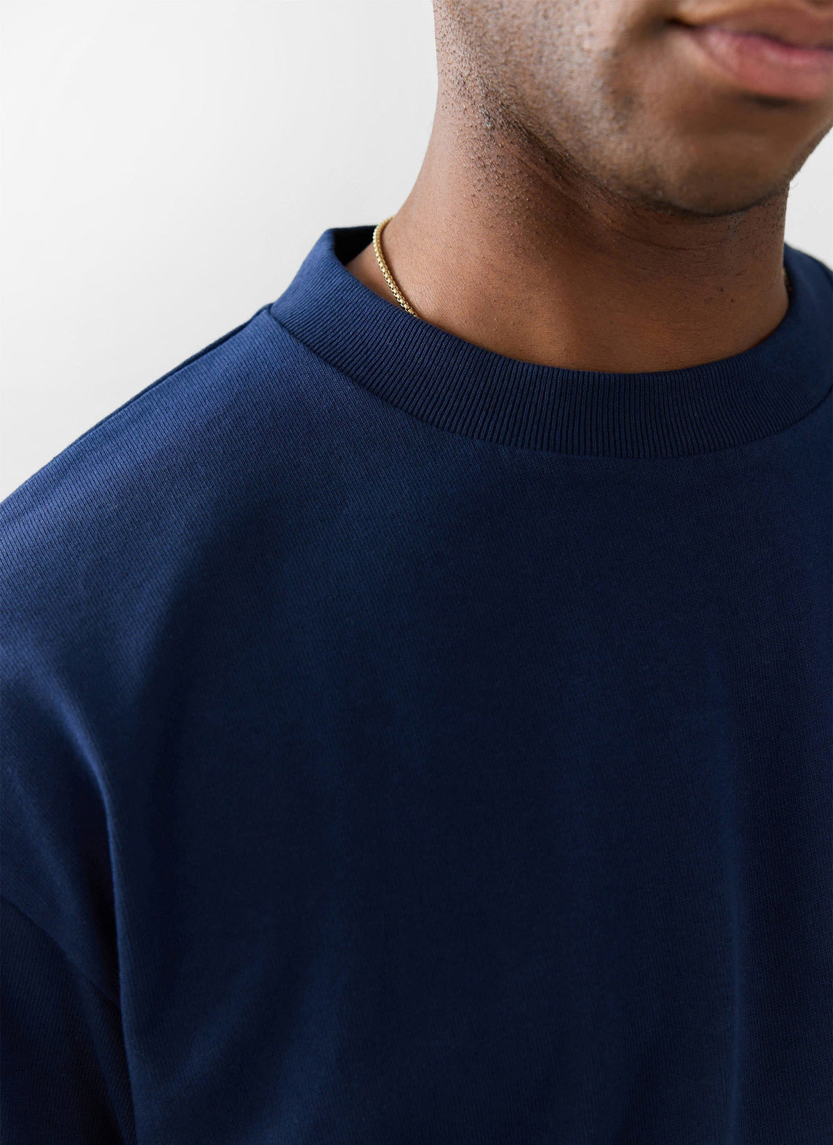 Men's Oversized T Shirts - 3 Pack - Cotton - White, Black & Navy | Percival Premium
