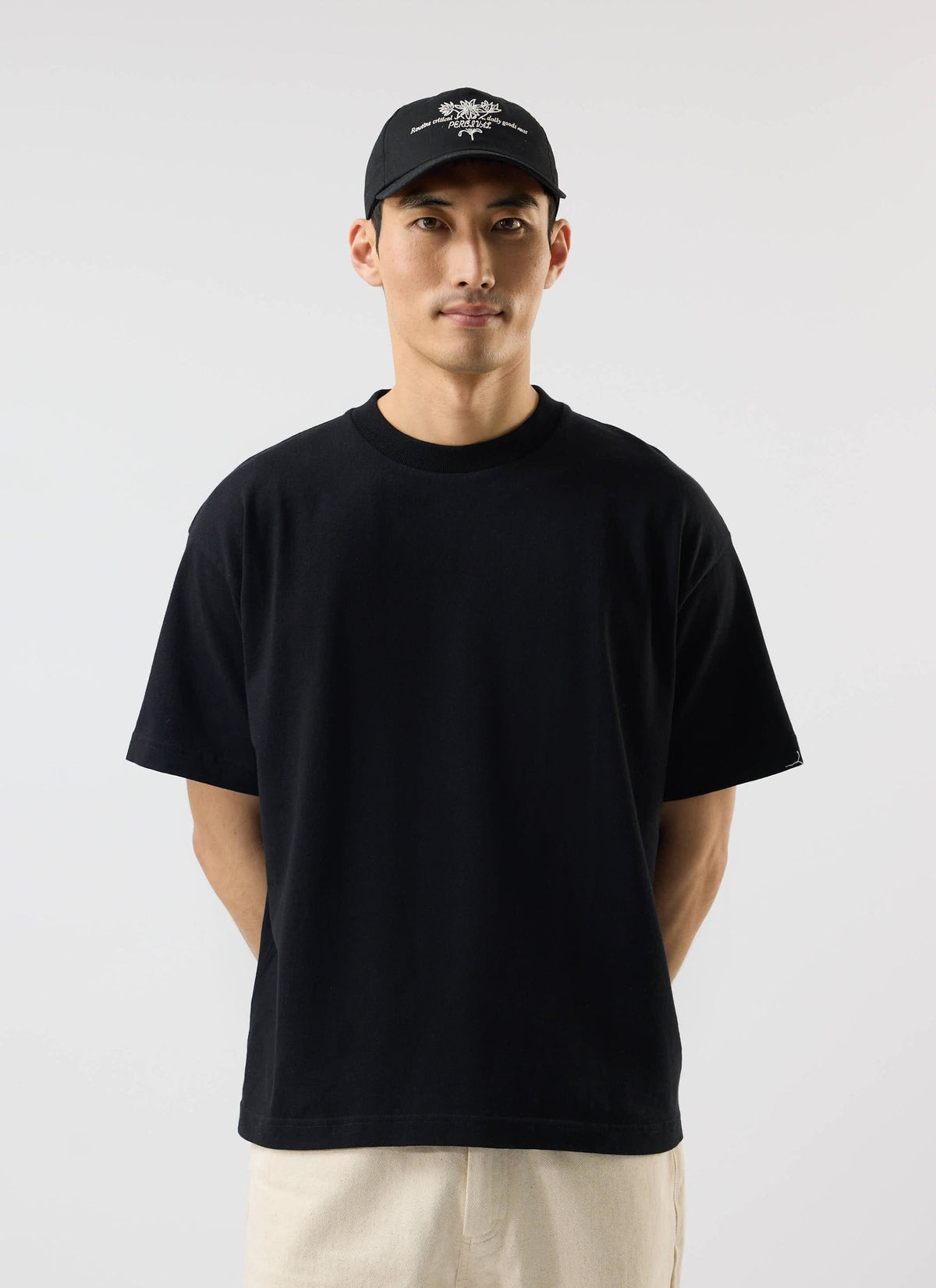 Men's Oversized T Shirts - 3 Pack - Cotton - White, Black & Navy | Percival Premium