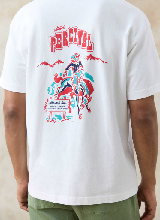 Men's Oversized T-Shirt: Dexter - Organic Cotton - White | Percival Quality