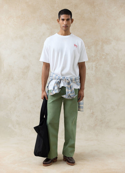 Men's Oversized T-Shirt: Dexter - Organic Cotton - White | Percival Quality