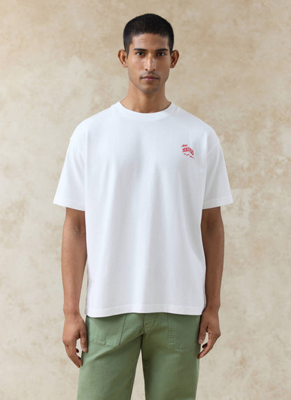 Men's Oversized T-Shirt: Dexter - Organic Cotton - White | Percival Quality