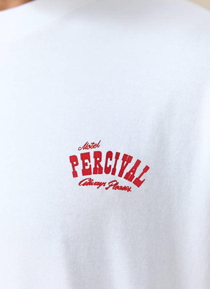 Men's Oversized T-Shirt: Gordon - Organic Cotton - White | Percival Quality