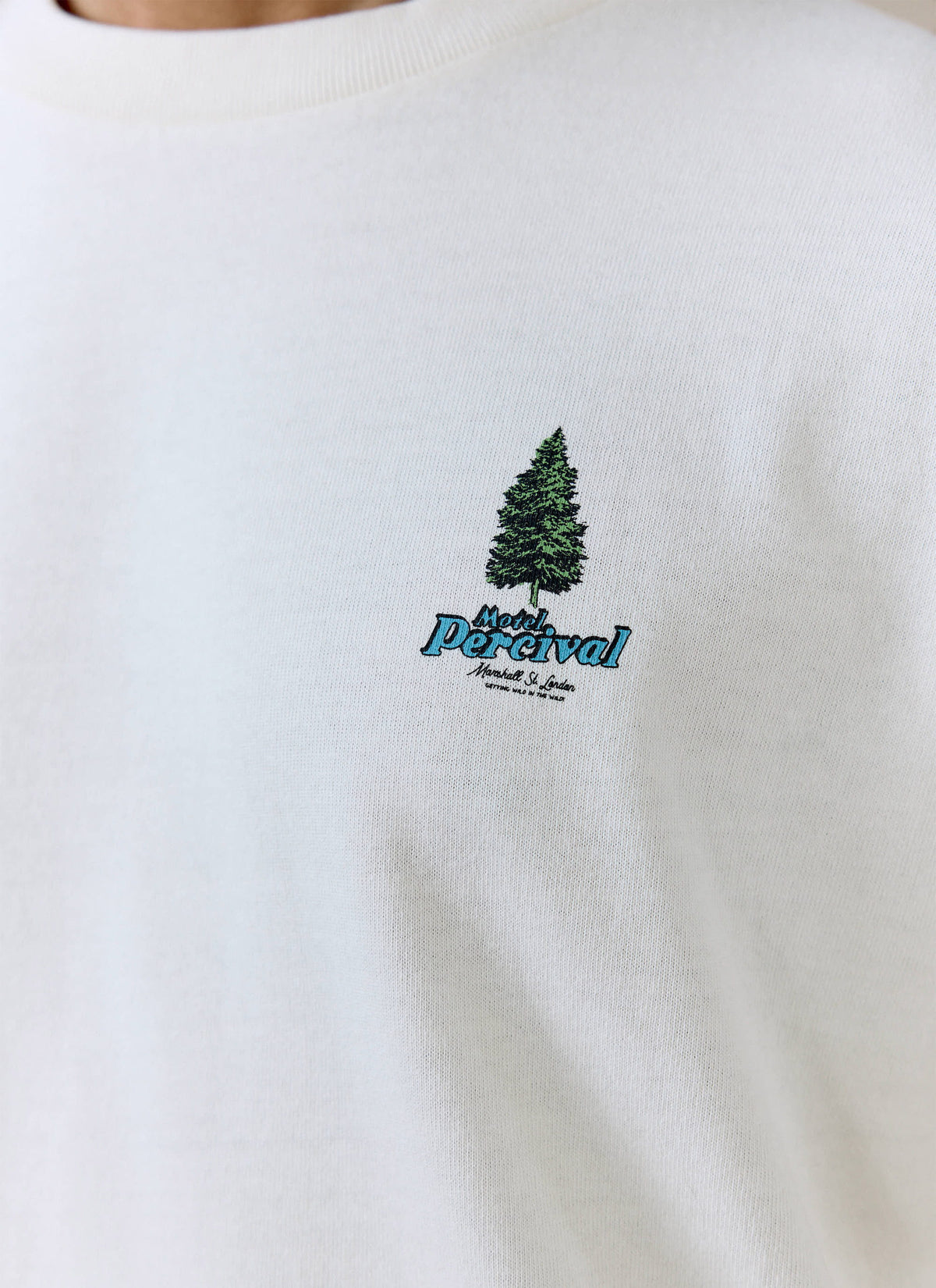 Men's Cream Oversized T Shirt - Arnold - Organic Cotton | Percival Classic