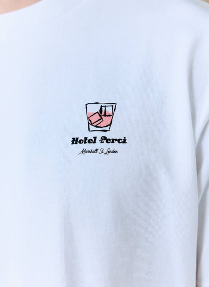 Men's T Shirt - Hotel Bistro Oversized - Organic Cotton - White | Percival Everyday