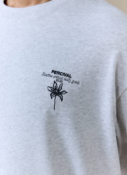 Men's Oversized T Shirt: Melvin - Cotton - Grey | Percival Popular