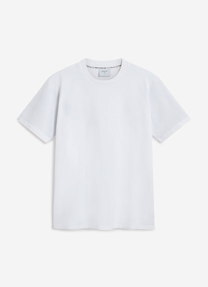Men's Cropped Plain T Shirt - Heavyweight Cotton - White | Percival Deals