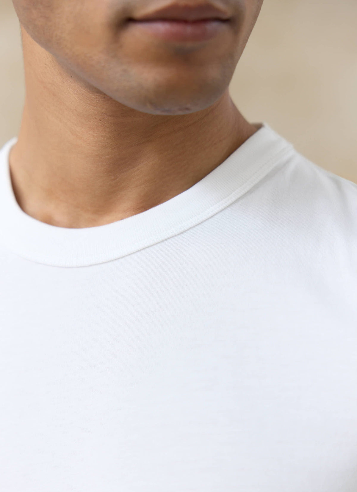 Men's Slim Fit T-Shirt - Austin - Cotton - White | Percival Featured
