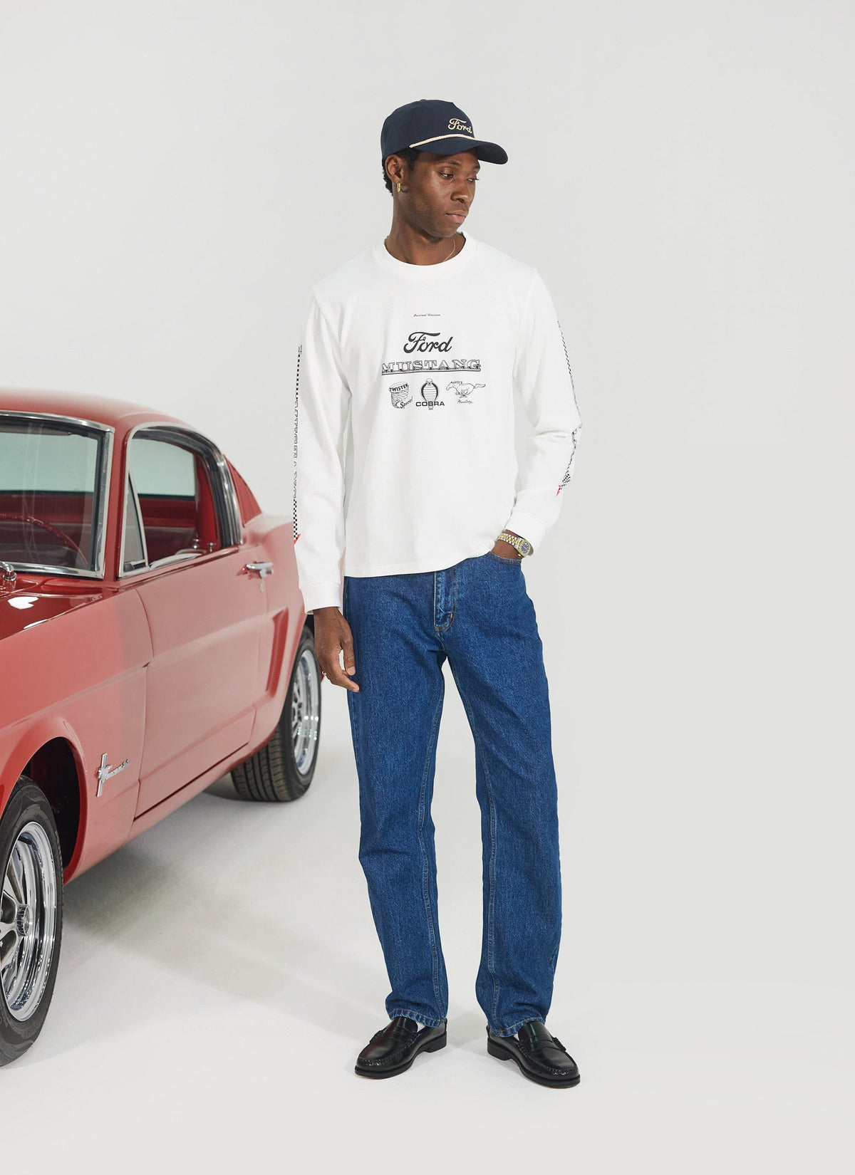 Long Sleeve T Shirt - Raceway '69 Mustang - Percival x Ford | Percival Latest
