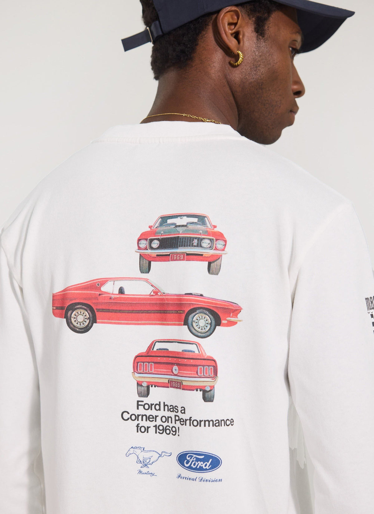 Long Sleeve T Shirt - Raceway '69 Mustang - Percival x Ford | Percival Latest