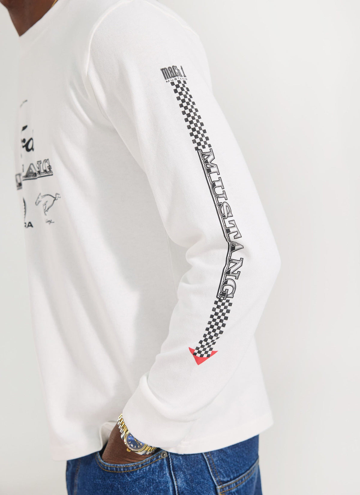 Long Sleeve T Shirt - Raceway '69 Mustang - Percival x Ford | Percival Latest