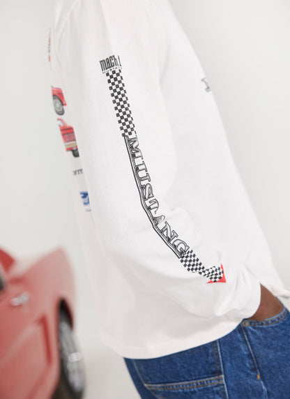 Long Sleeve T Shirt - Raceway '69 Mustang - Percival x Ford | Percival Latest