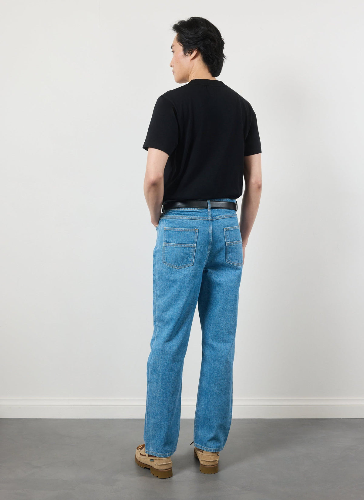Men's Embroidered T Shirt: Negroni - Heavyweight Cotton - Black | Percival Discount