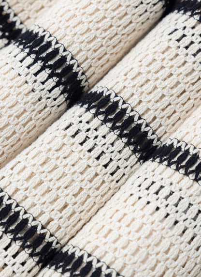Men's Crochet Cuban Shirt: Clonk Groundsman - Ecru Cream | Percival Sale