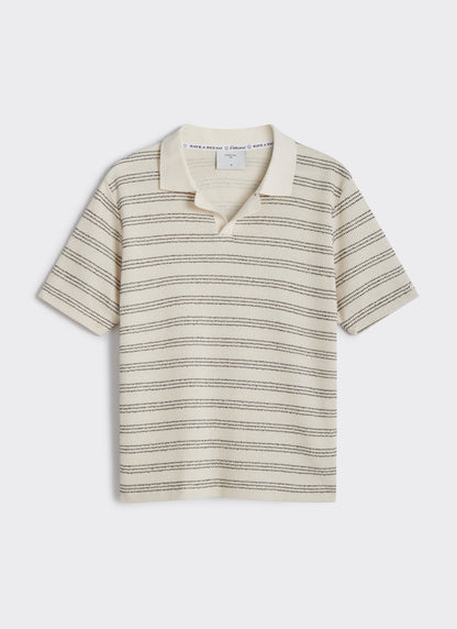 Men's Knitted Polo Shirt - Laurent - Cotton - Black | Percival Trusted