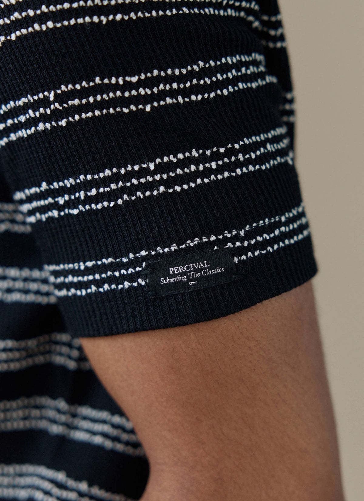 Men's Laurent Boxy Polo - Organic Cotton Blend - Black | Percival Popular
