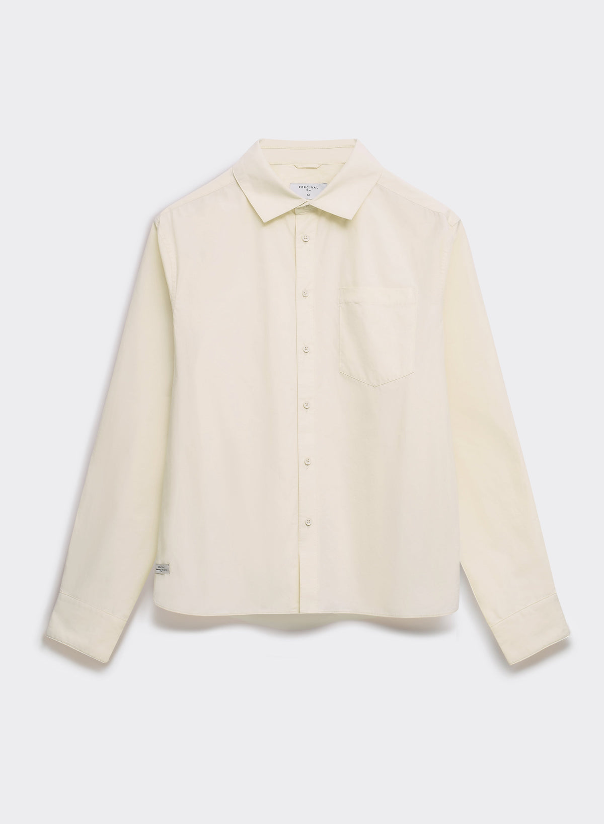 Men's Relaxed Fit Poplin Shirt: Dali - Cotton - Cream | Percival Exclusive