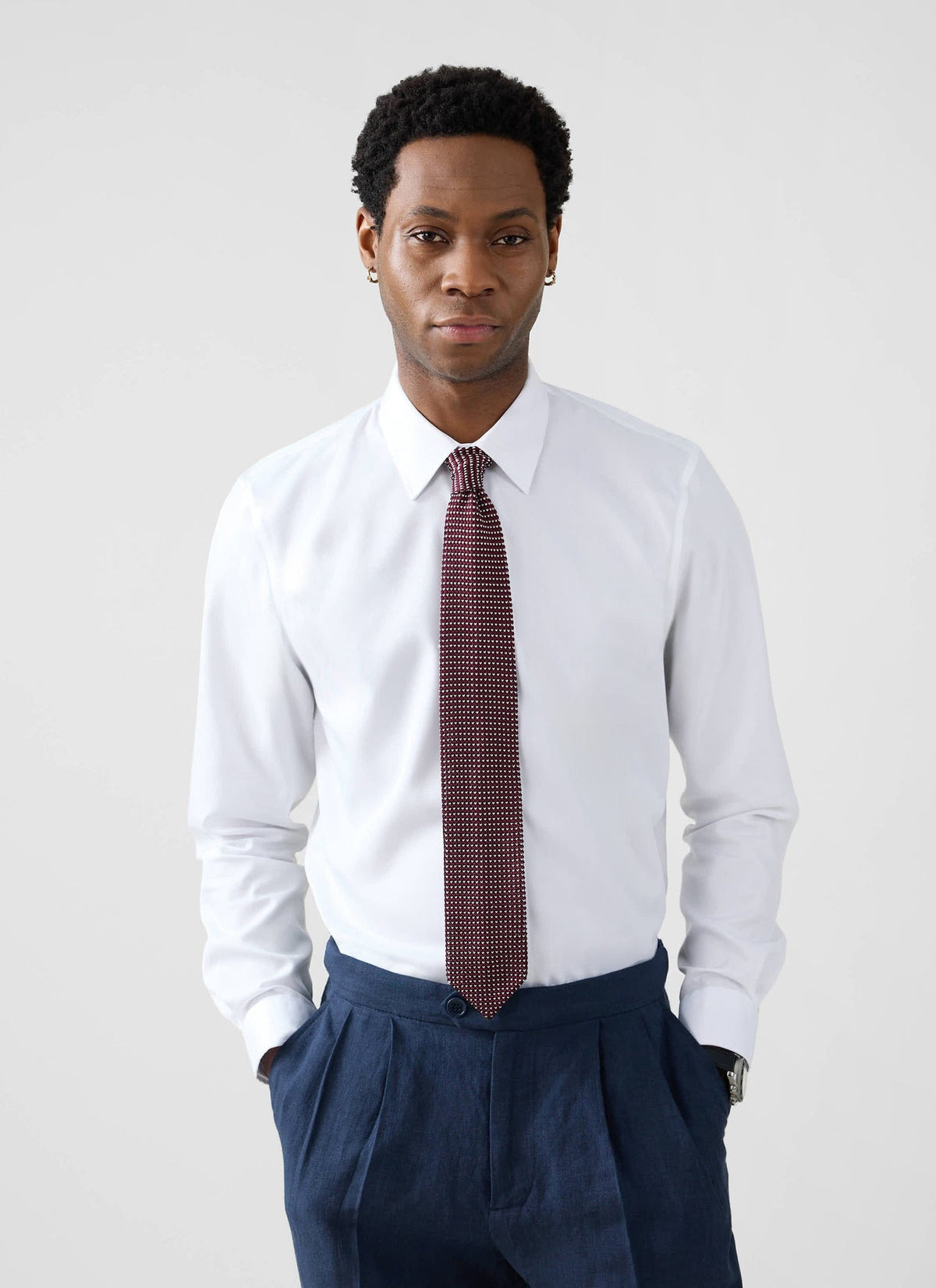 Formal Classic Shirt - Cotton Poplin - White | Percival Exclusive