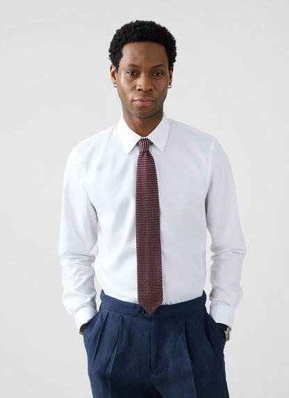 Formal Classic Shirt - Cotton Poplin - White | Percival Exclusive