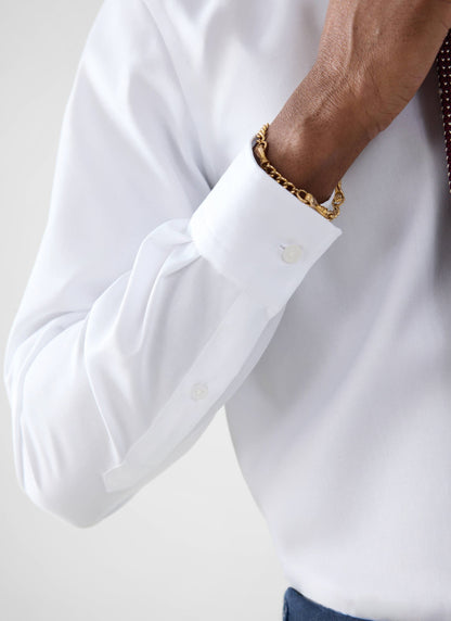 Formal Classic Shirt - Cotton Poplin - White | Percival Exclusive