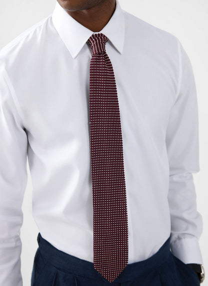 Formal Classic Shirt - Cotton Poplin - White | Percival Exclusive