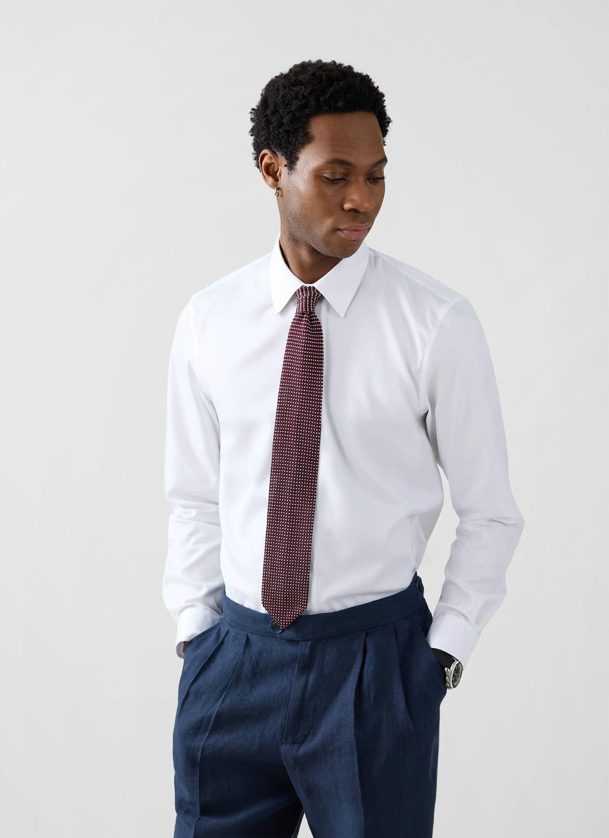 Formal Classic Shirt - Cotton Poplin - White | Percival Exclusive
