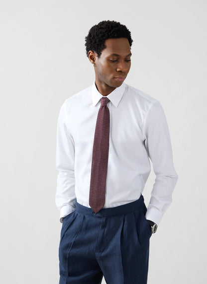 Formal Classic Shirt - Cotton Poplin - White | Percival Exclusive
