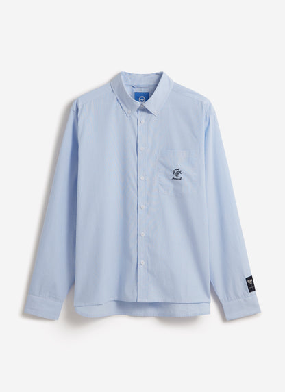 Men's Striped Pearce Long Sleeve Shirt - Percival x BHAFC - Blue | Percival Trending