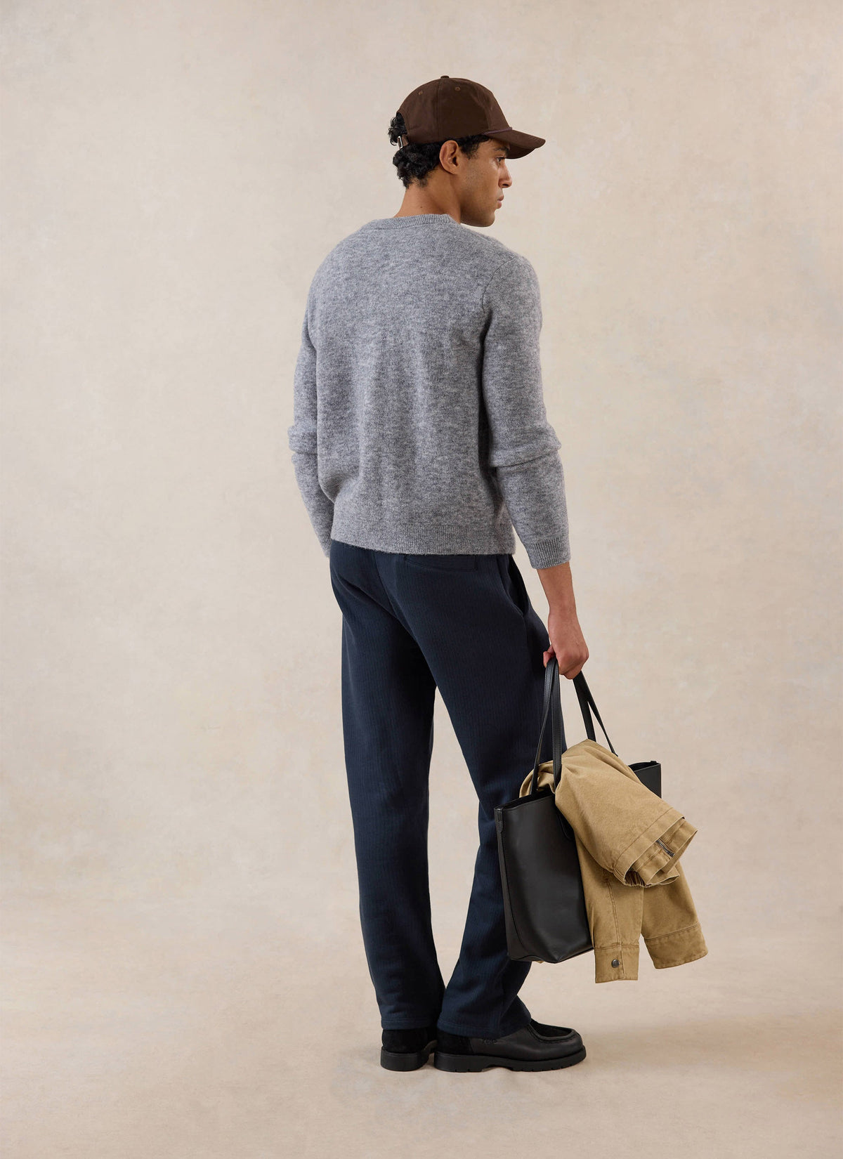 White Glove Boxy Cardigan - Grey Mohair - Percival | Percival Everyday