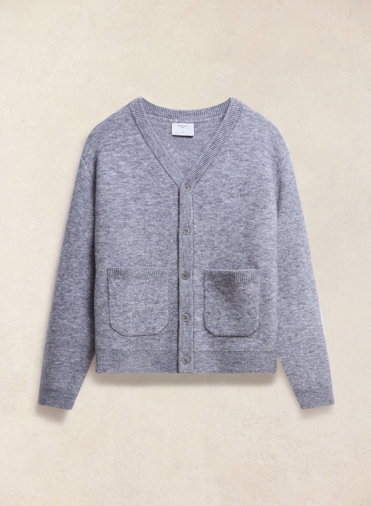 White Glove Boxy Cardigan - Grey Mohair - Percival | Percival Everyday