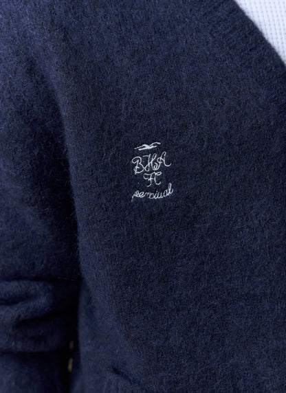 Men's Cardigan - White Glove - Percival x Brighton & Hove Albion F.C. - Navy | Percival New