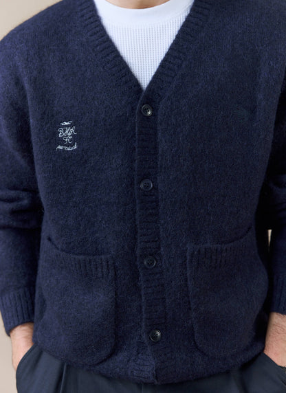 Men's Cardigan - White Glove - Percival x Brighton & Hove Albion F.C. - Navy | Percival New
