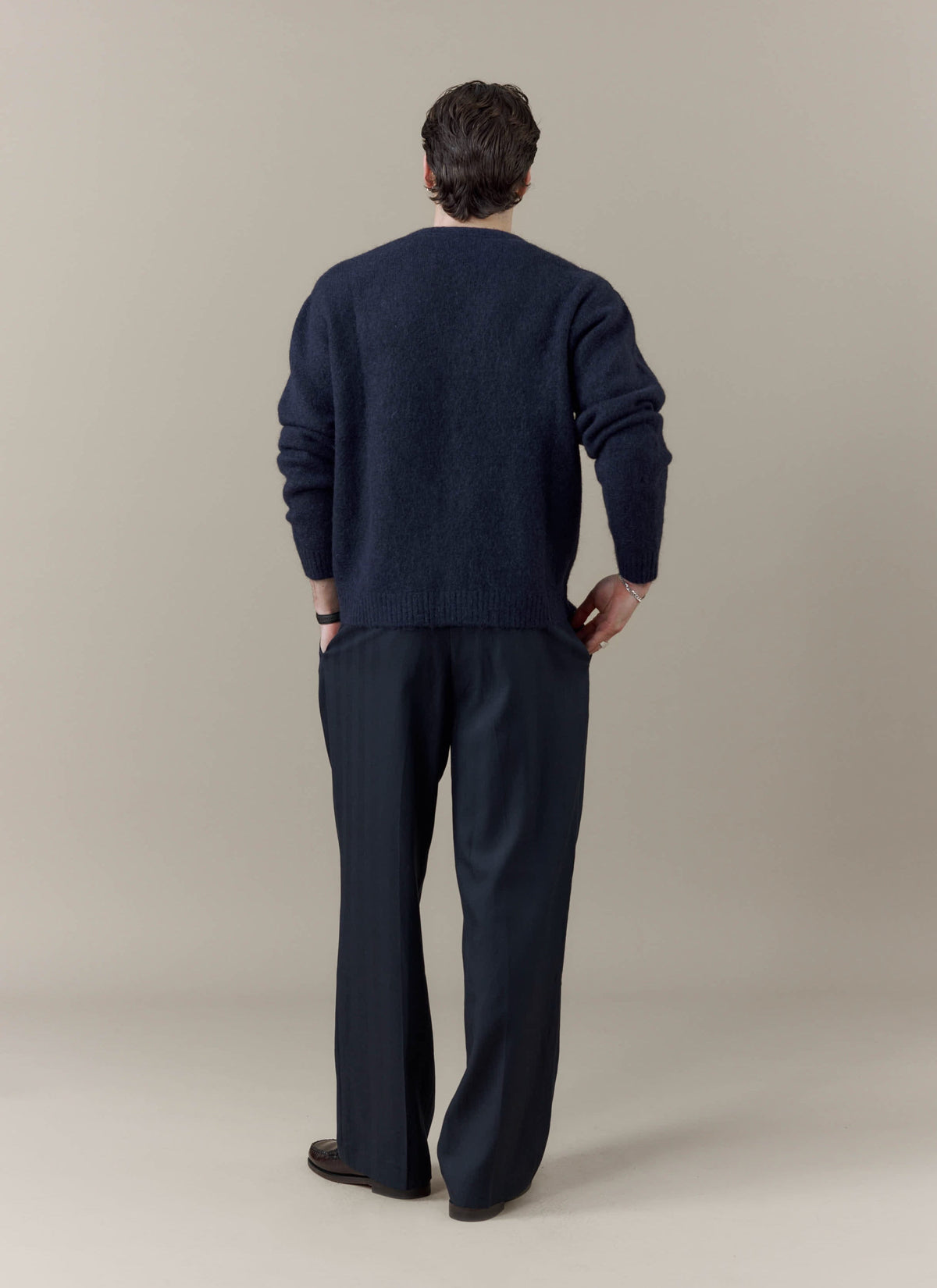 Men's Cardigan - White Glove - Percival x Brighton & Hove Albion F.C. - Navy | Percival New