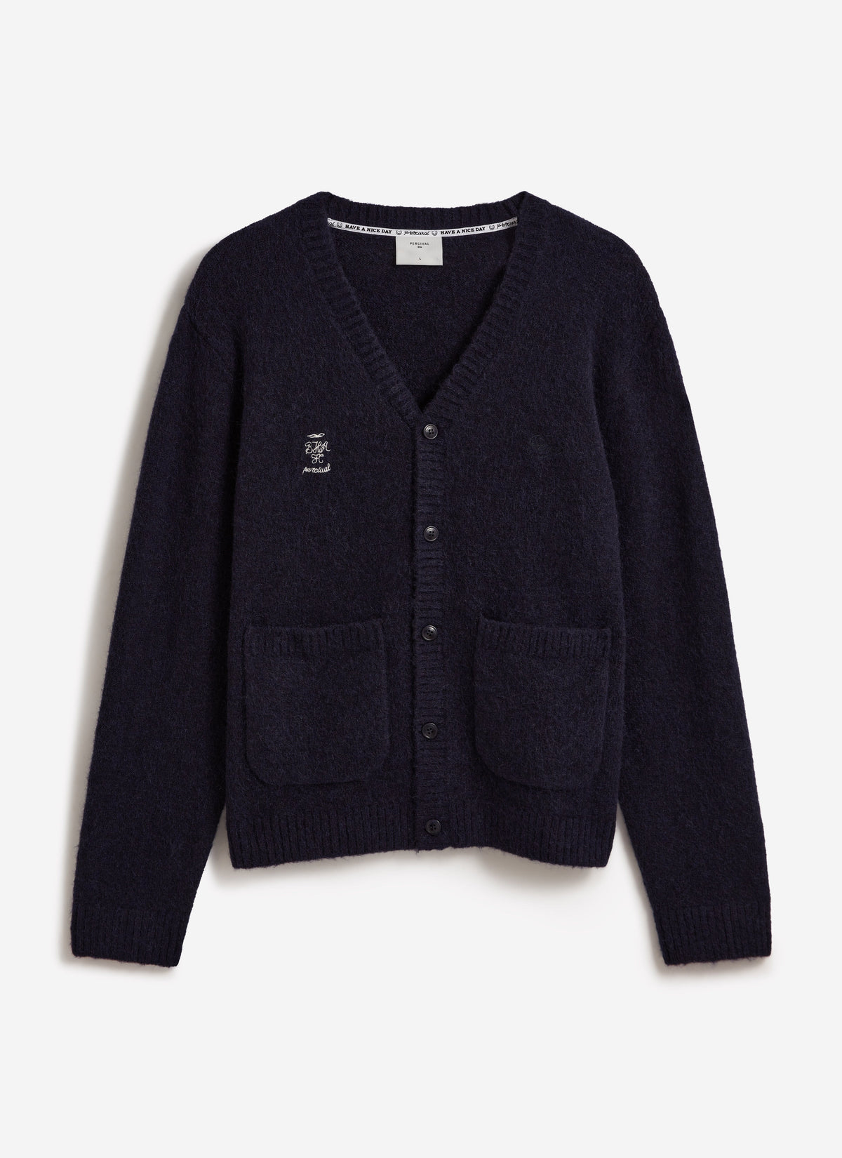 Men's Cardigan - White Glove - Percival x Brighton & Hove Albion F.C. - Navy | Percival New