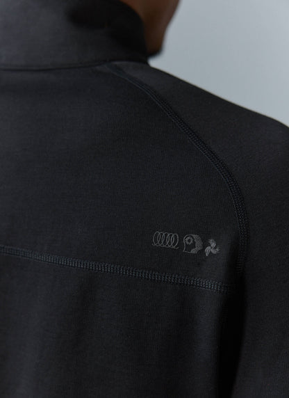 Men's PCVL Base Layer Quarter Zip Jacket - Black | Percival Latest