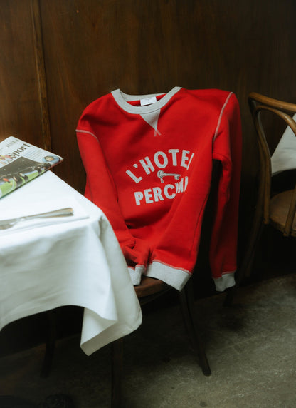Men's Sweatshirt - Ronald - Organic Cotton - Red | Percival Deals