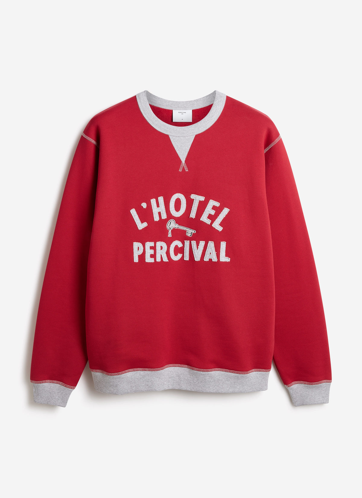 Men's Sweatshirt - Ronald - Organic Cotton - Red | Percival Deals