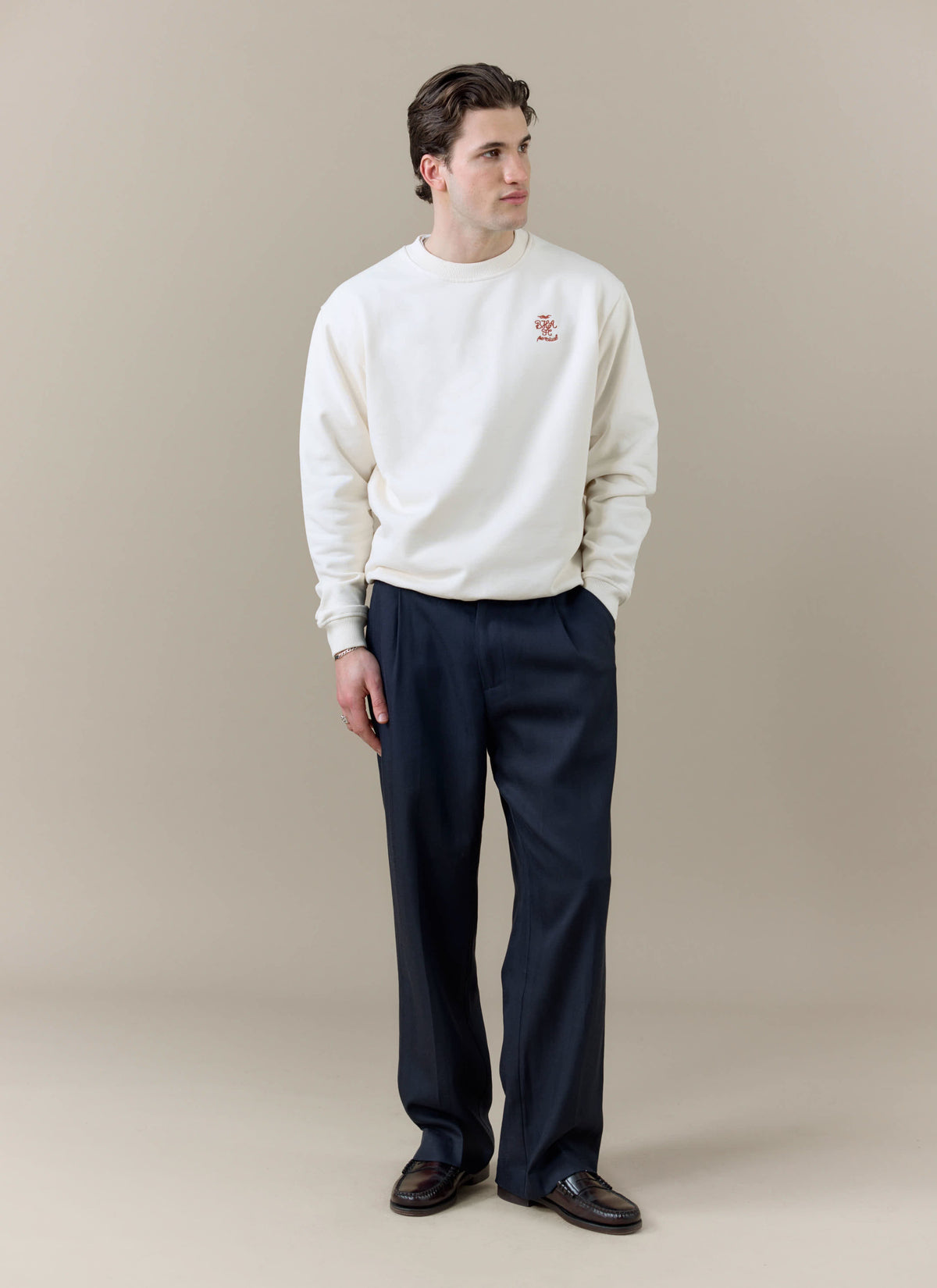 Men's Sweatshirt - Percival x Brighton & Hove Albion F.C. - Cream | Percival Latest