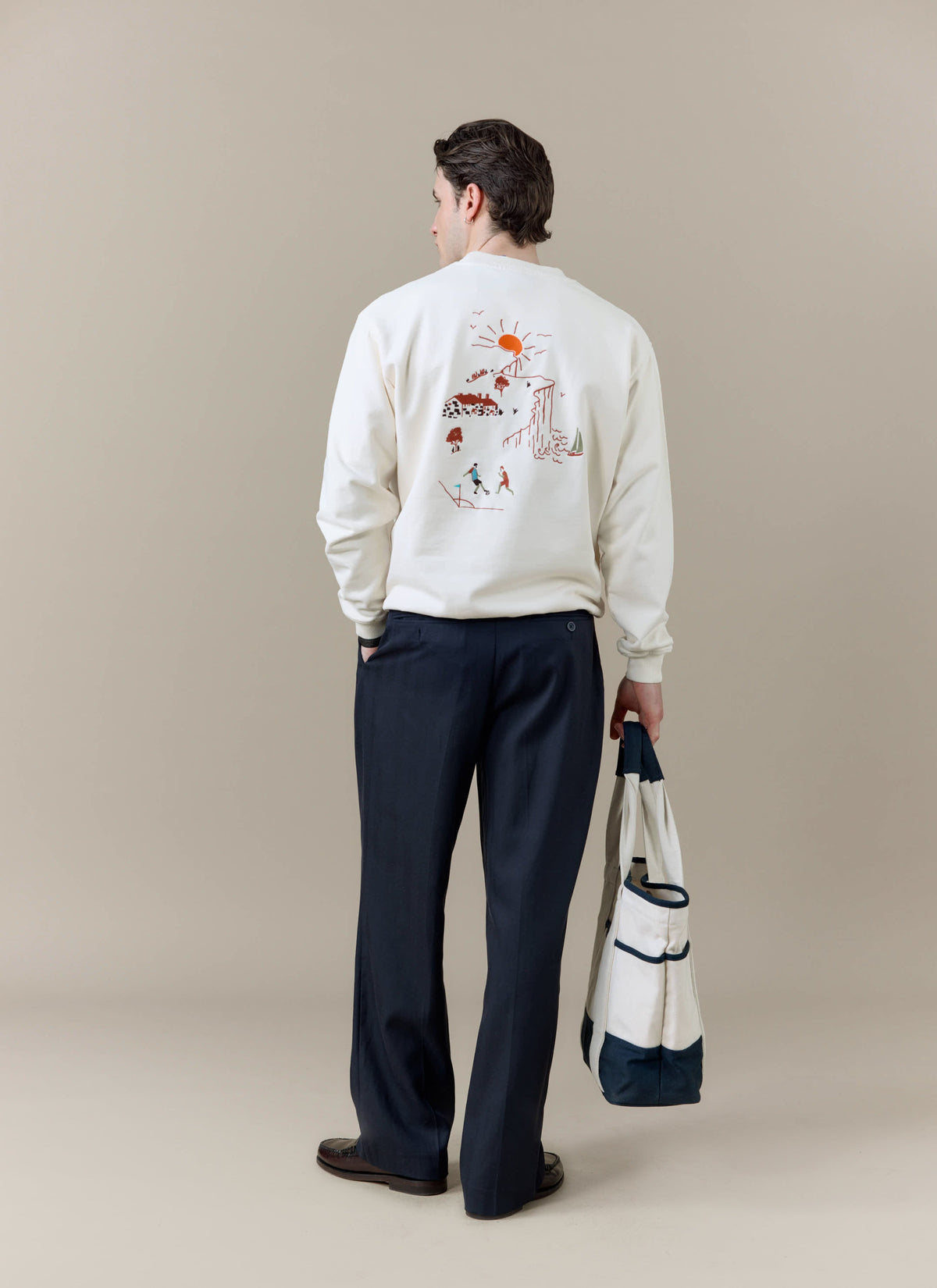 Men's Sweatshirt - Percival x Brighton & Hove Albion F.C. - Cream | Percival Latest