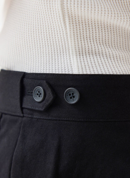 Men's Straight Leg Chino - Cotton - Black | Percival Smart Buy