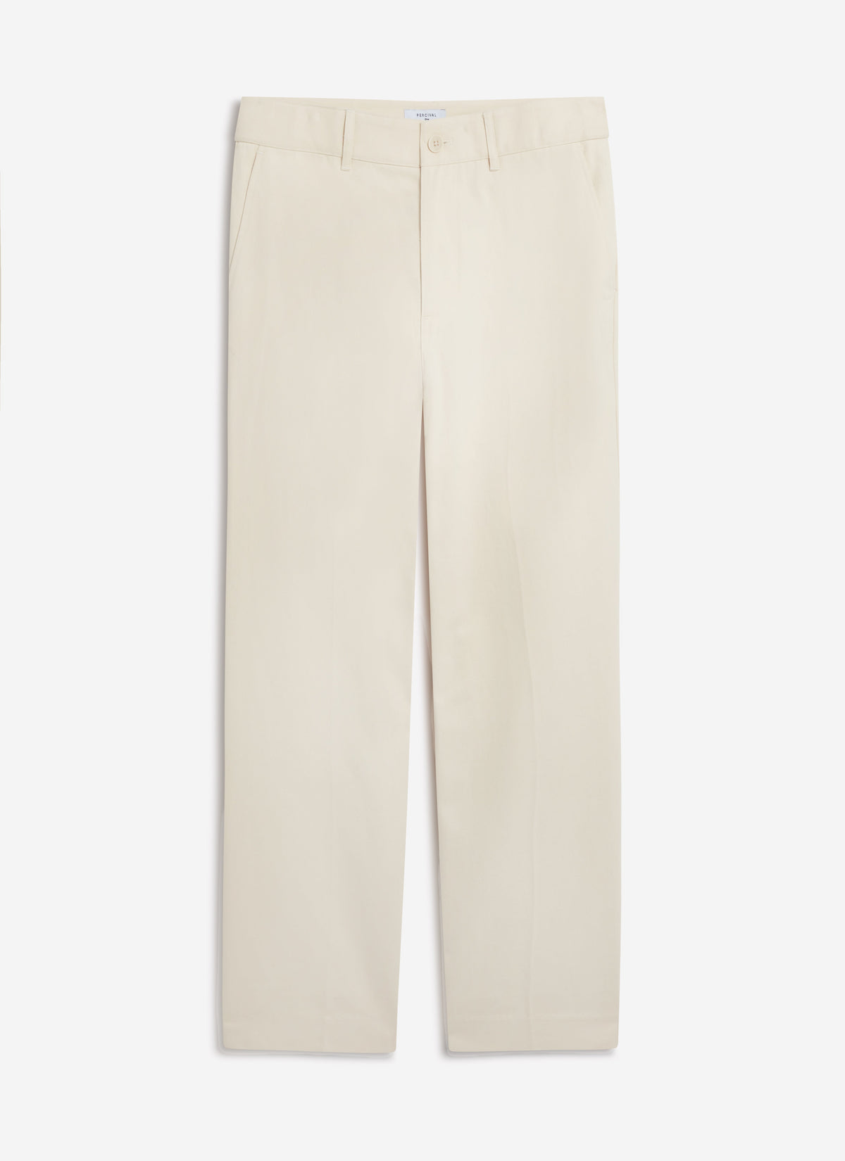 Men's Straight Leg Chino - Cotton - Ecru Cream | Percival Popular