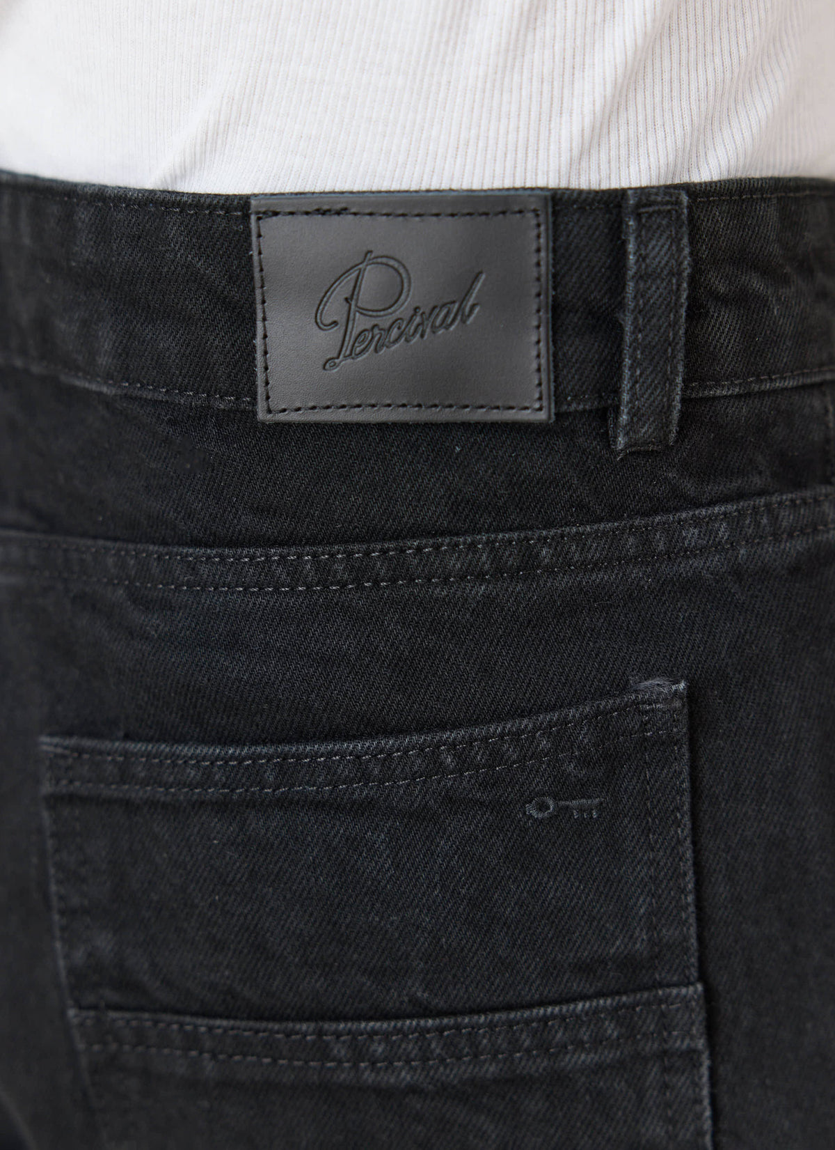 Men's Straight Leg Black Jeans - Heritage Denim - Cotton - Percival | Percival Trending