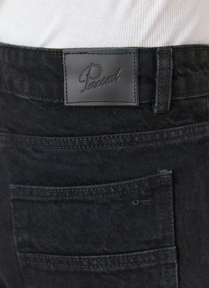 Men's Straight Leg Black Jeans - Heritage Denim - Cotton - Percival | Percival Trending