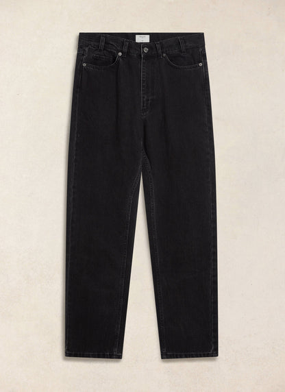Men's Straight Leg Black Jeans - Heritage Denim - Cotton - Percival | Percival Trending
