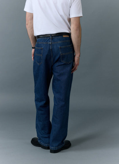 Percival Men's Relaxed Fit Jeans - Denim - Mid Wash Blue | Percival Best Price